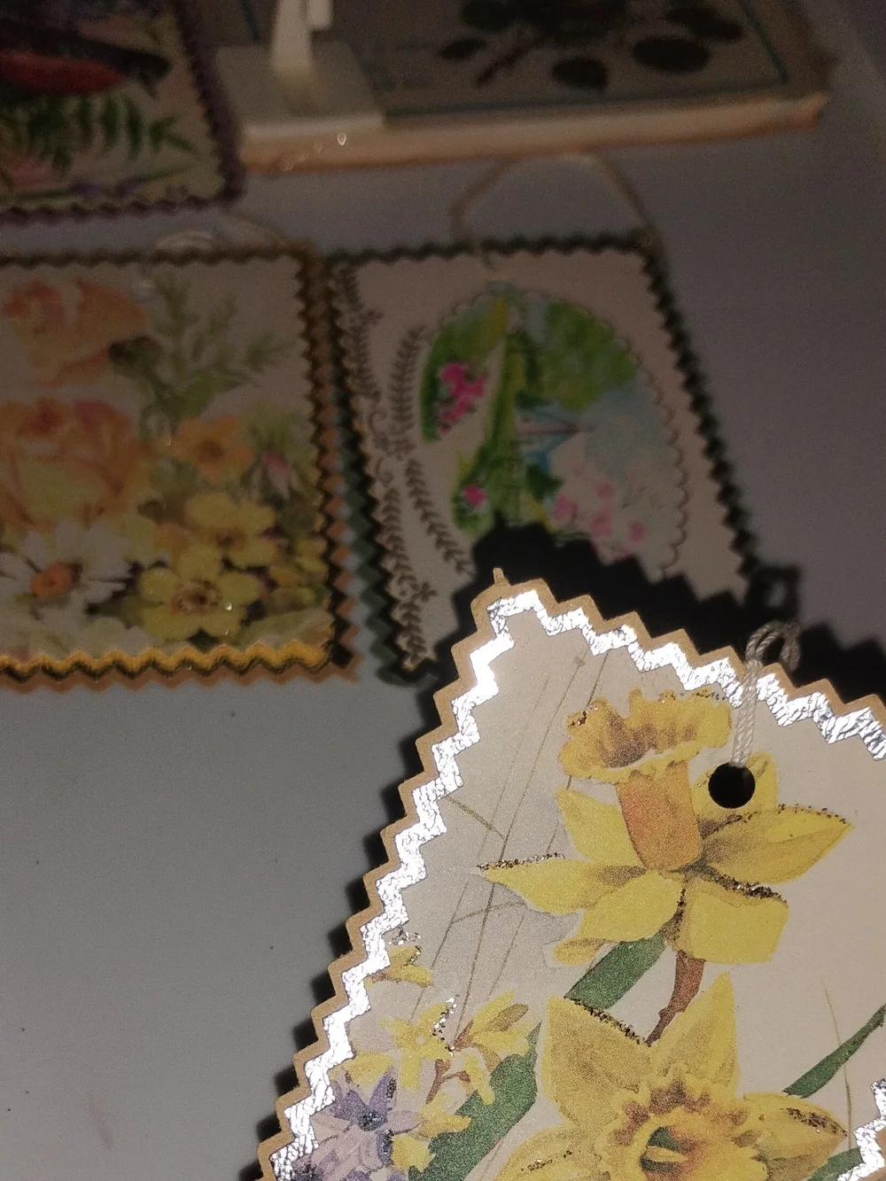 Vintage Floral & Bird Decorative Note Cards and Bookmarks Set